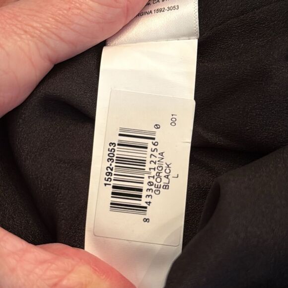 NWT Dress the Population Georgina Asymmetrical Neck Sleeveless Bow Shoulder 
HH6 - Picture 4 of 5